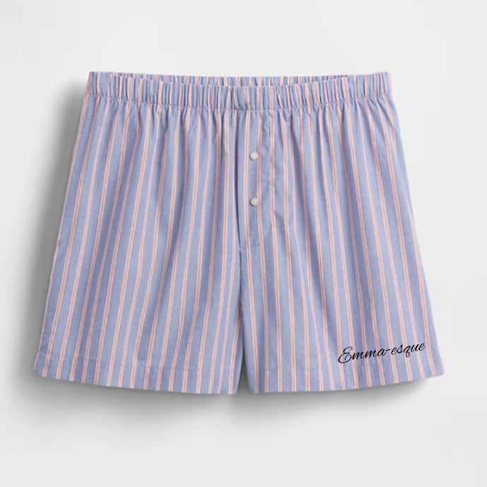 Embroidered Boxer Shorts